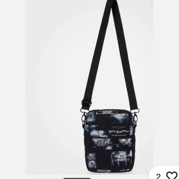 NWT Disney Silly Symphony Skeleton Dance Crossbody Bag - Picture 2 of 3